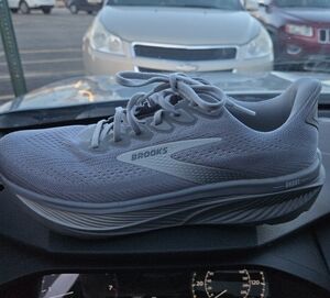 Men's Brooks Ghost 17 Running Shoes,Brooks Men's Athletic Gray Running Shoes